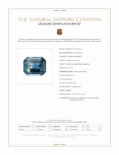 0.74 Ct. Greenish Blue Sapphire from Nigeria Scan Report