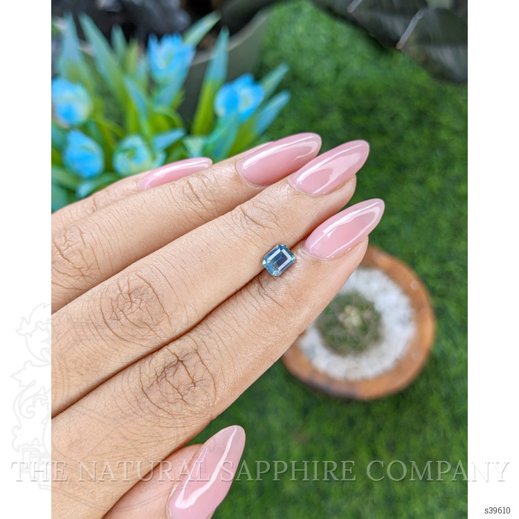 0.74 Ct. Greenish Blue Sapphire from Nigeria