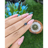 0.80 Ct. Bluish Green Sapphire from Nigeria Life Style