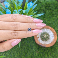 0.85 Ct. Blue Sapphire from Nigeria Life Style