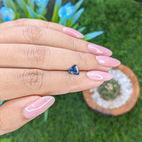 0.97 Ct. Greenish Blue Sapphire from Nigeria Life Style