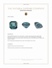 1.03 Ct. Greenish Blue Sapphire from Nigeria Appraisal