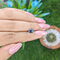 1.03 Ct. Greenish Blue Sapphire from Nigeria Life Style