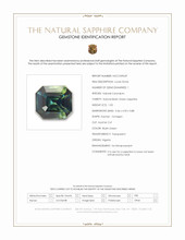 1.03 Ct. Bluish Green Sapphire from Nigeria Scan Report