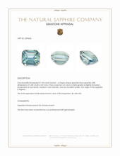 1.04 Ct. Greenish Blue Sapphire from Nigeria Appraisal