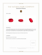 1.04 Ct. Ruby from Mozambique Appraisal