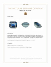 1.06 Ct. Blue Sapphire from Nigeria Appraisal