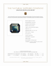 1.16 Ct. Greenish Blue Sapphire from Nigeria Scan Report