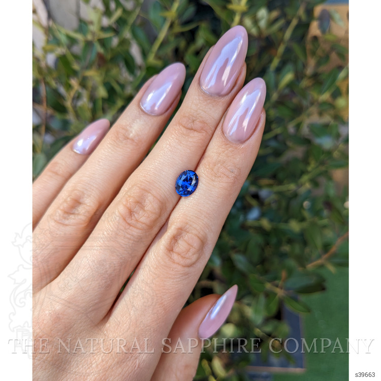 2.22 Ct. Blue Sapphire from Ceylon (Sri Lanka)