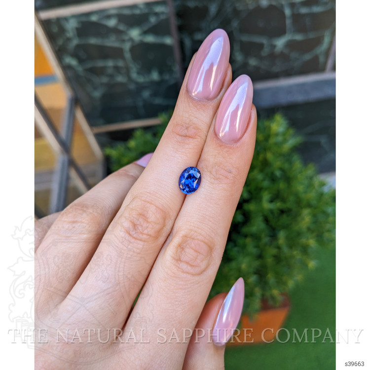 2.22 Ct. Blue Sapphire from Ceylon (Sri Lanka)