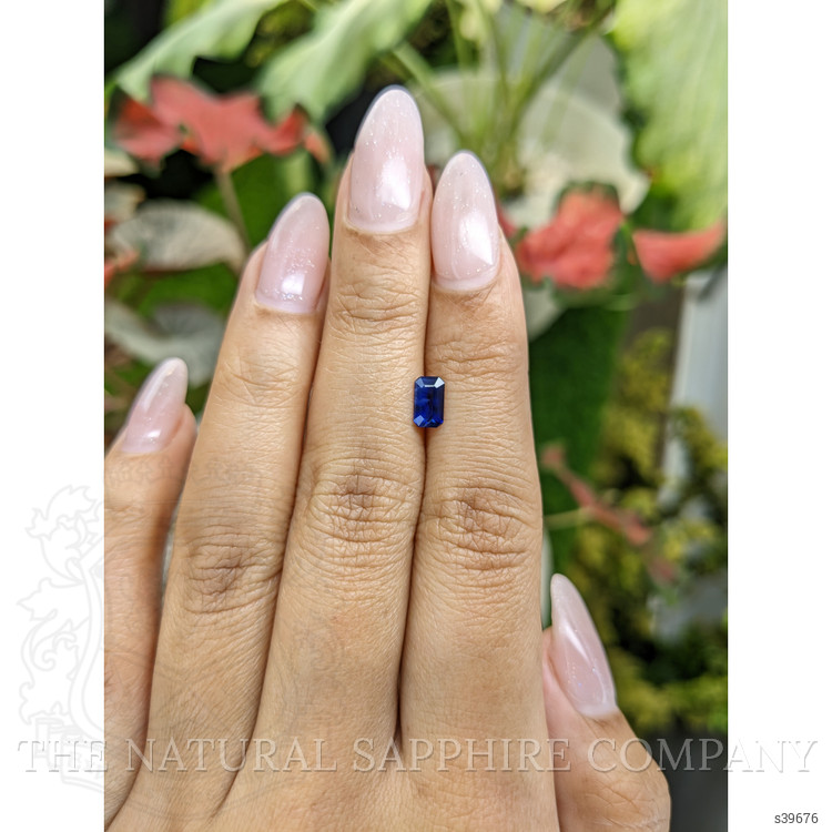 0.71 Ct. Blue Sapphire from Ceylon (Sri Lanka)