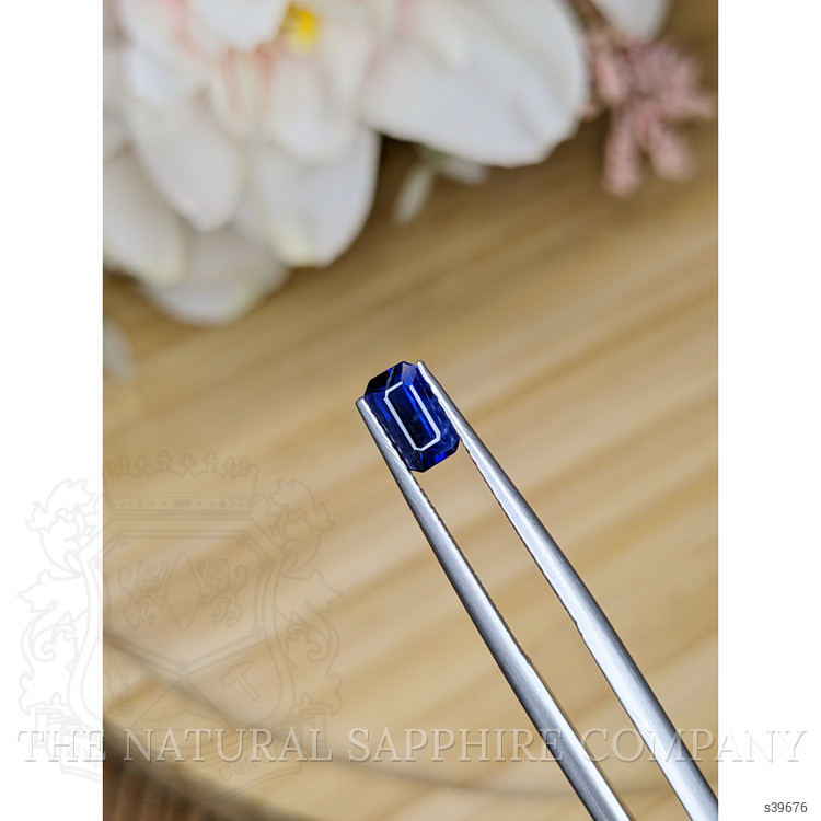 0.71 Ct. Blue Sapphire from Ceylon (Sri Lanka)