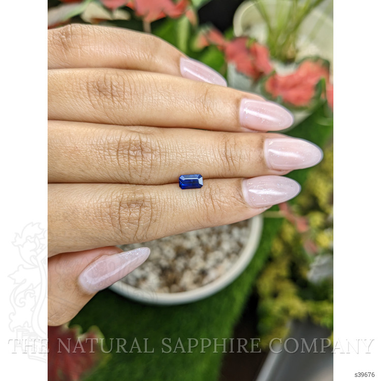0.71 Ct. Blue Sapphire from Ceylon (Sri Lanka)