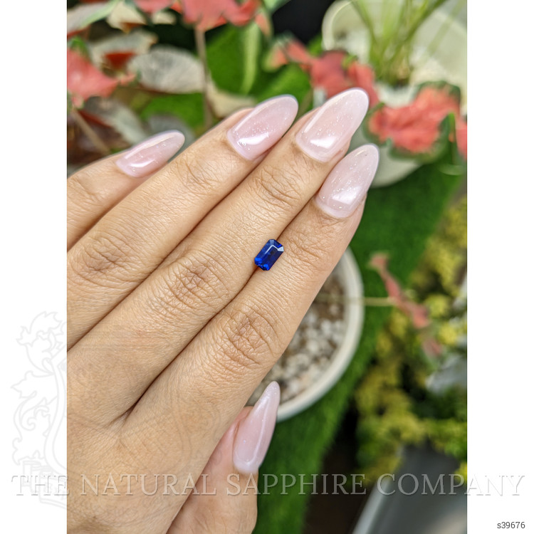 0.71 Ct. Blue Sapphire from Ceylon (Sri Lanka)