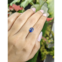 2.15 Ct. Blue Sapphire from Ceylon (Sri Lanka) Life Style
