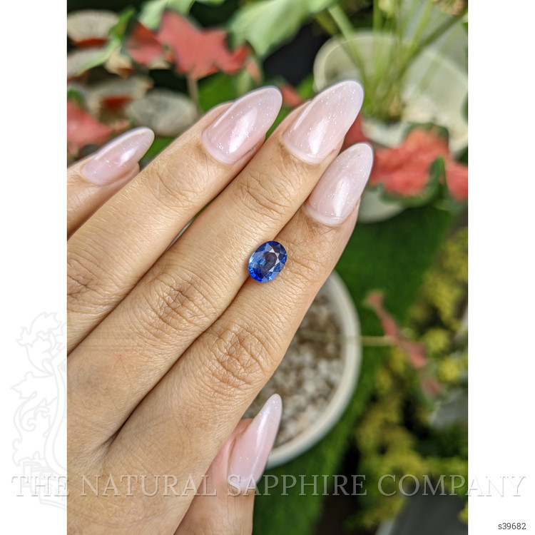 2.15 Ct. Blue Sapphire from Ceylon (Sri Lanka)