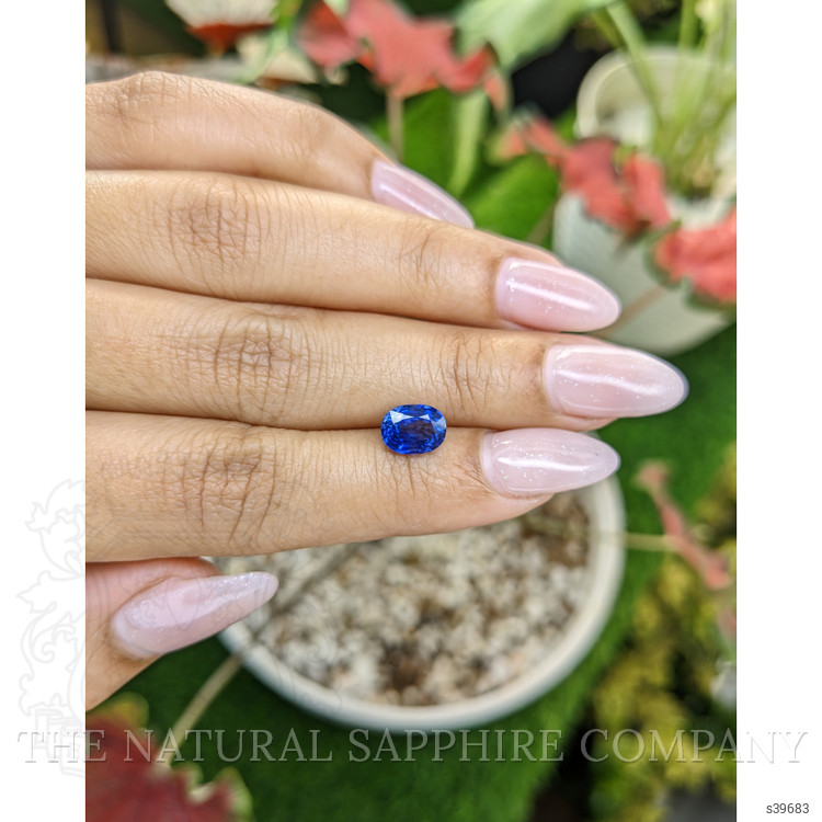 2.03 Ct. Blue Sapphire from Ceylon (Sri Lanka)