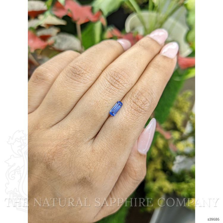 0.62 Ct. Blue Sapphire from Ceylon (Sri Lanka)