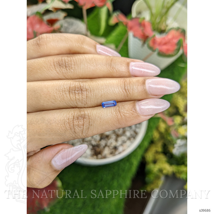 0.62 Ct. Blue Sapphire from Ceylon (Sri Lanka)