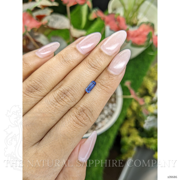 0.62 Ct. Blue Sapphire from Ceylon (Sri Lanka)