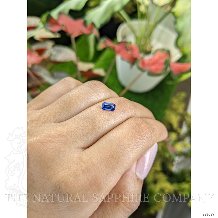 0.73 Ct. Blue Sapphire from Ceylon (Sri Lanka)