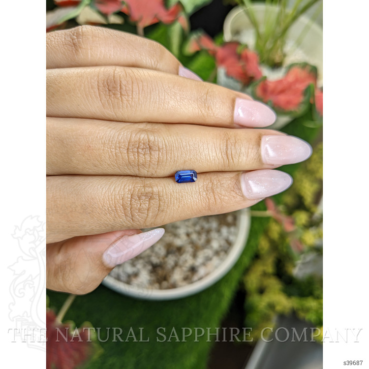 0.73 Ct. Blue Sapphire from Ceylon (Sri Lanka)