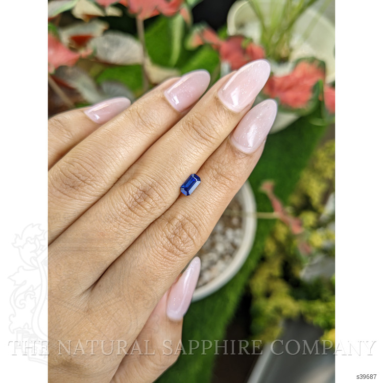 0.73 Ct. Blue Sapphire from Ceylon (Sri Lanka)