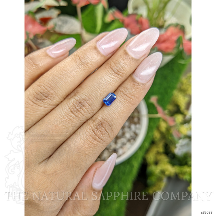 0.90 Ct. Blue Sapphire from Ceylon (Sri Lanka)