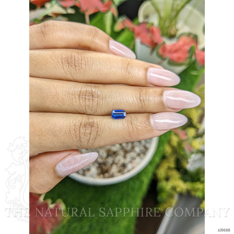 0.90 Ct. Blue Sapphire from Ceylon (Sri Lanka)