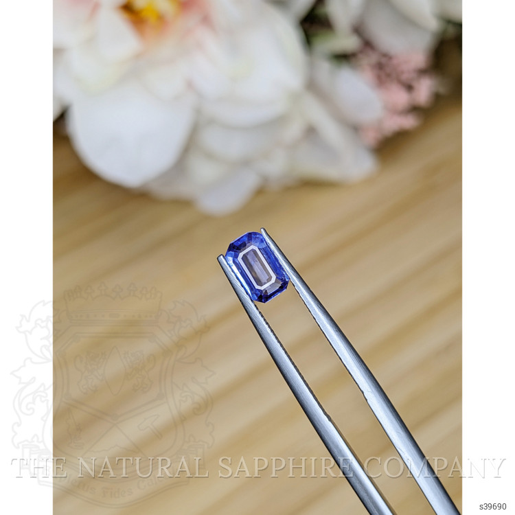 0.84 Ct. Blue Sapphire from Ceylon (Sri Lanka)