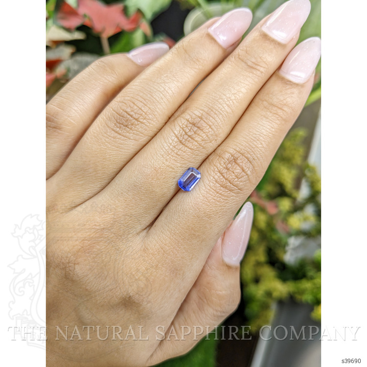 0.84 Ct. Blue Sapphire from Ceylon (Sri Lanka)