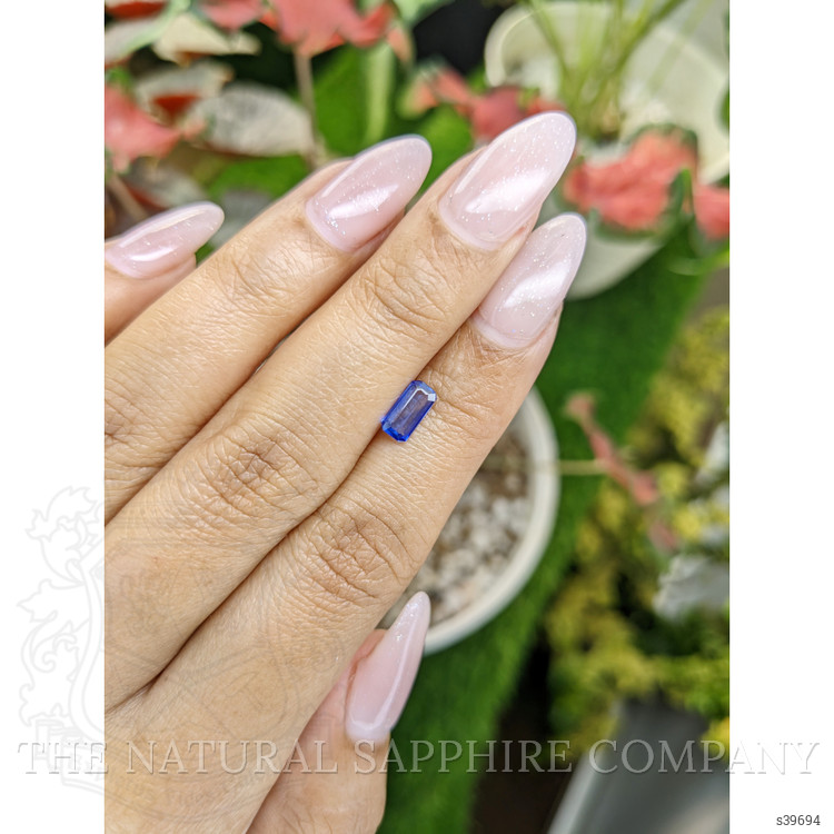 0.65 Ct. Blue Sapphire from Ceylon (Sri Lanka)