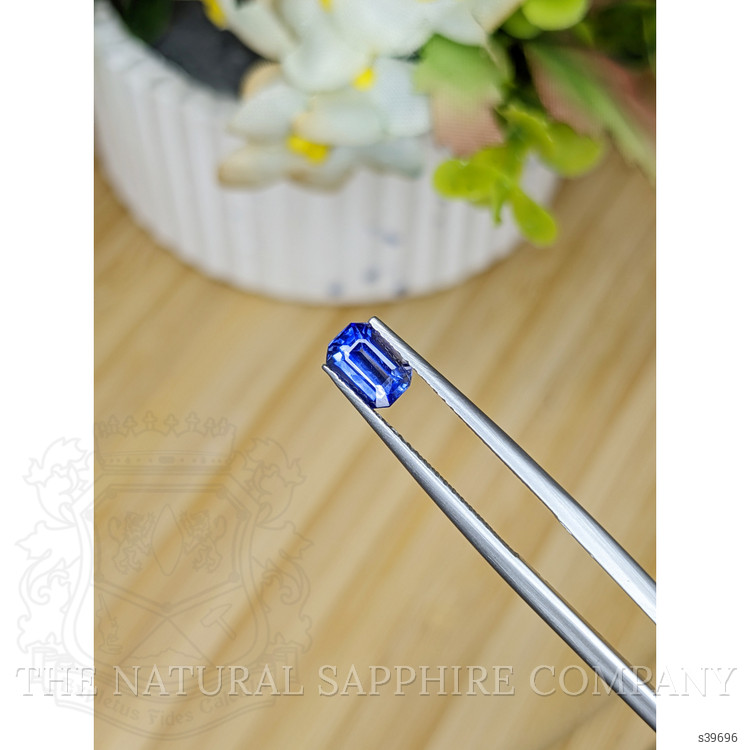 0.88 Ct. Blue Sapphire from Ceylon (Sri Lanka)