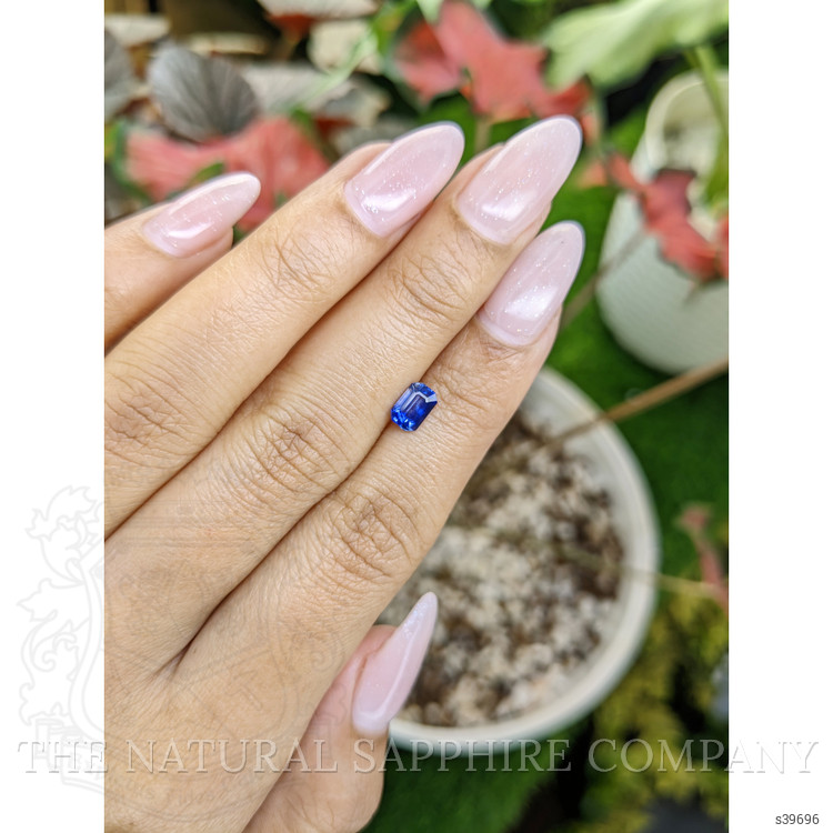 0.88 Ct. Blue Sapphire from Ceylon (Sri Lanka)