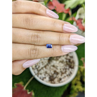 0.88 Ct. Blue Sapphire from Ceylon (Sri Lanka) Life Style