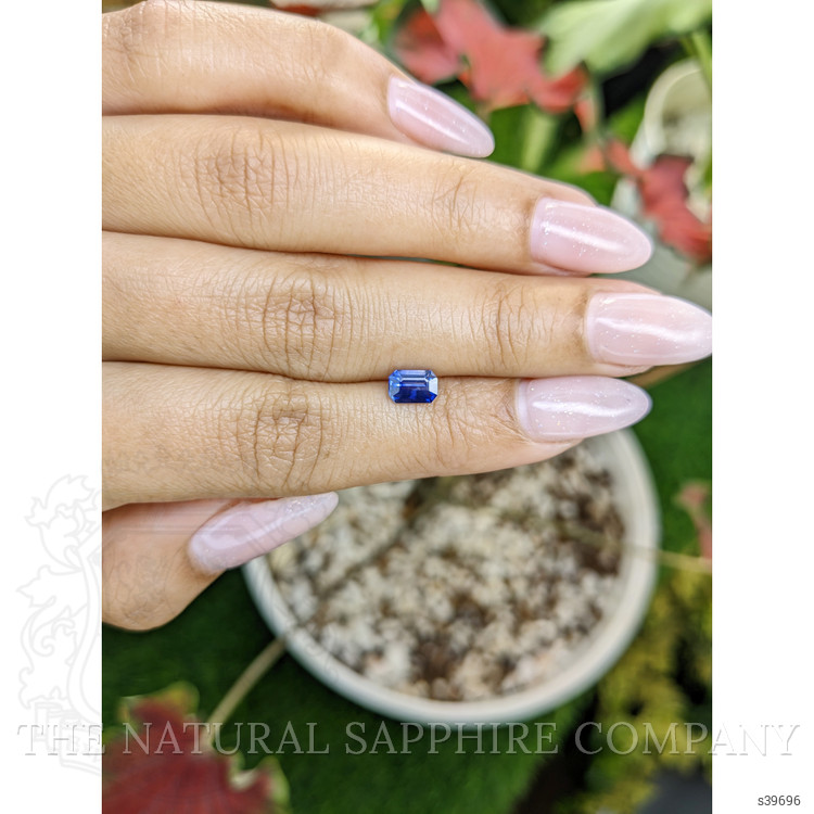 0.88 Ct. Blue Sapphire from Ceylon (Sri Lanka)