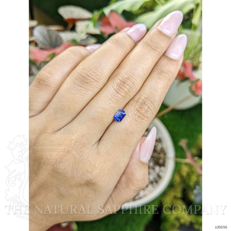 0.88 Ct. Blue Sapphire from Ceylon (Sri Lanka)