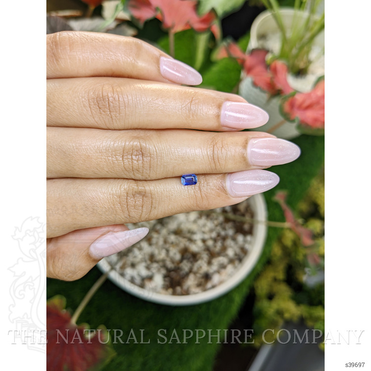 0.42 Ct. Blue Sapphire from Ceylon (Sri Lanka)