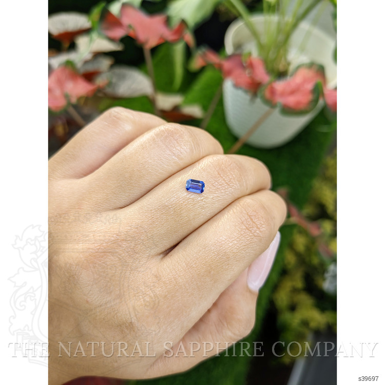 0.42 Ct. Blue Sapphire from Ceylon (Sri Lanka)