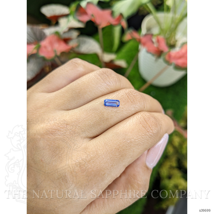 0.65 Ct. Blue Sapphire from Ceylon (Sri Lanka)