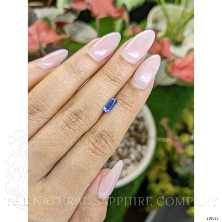 0.65 Ct. Blue Sapphire from Ceylon (Sri Lanka)