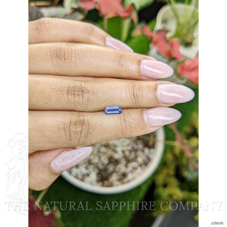 0.65 Ct. Blue Sapphire from Ceylon (Sri Lanka)