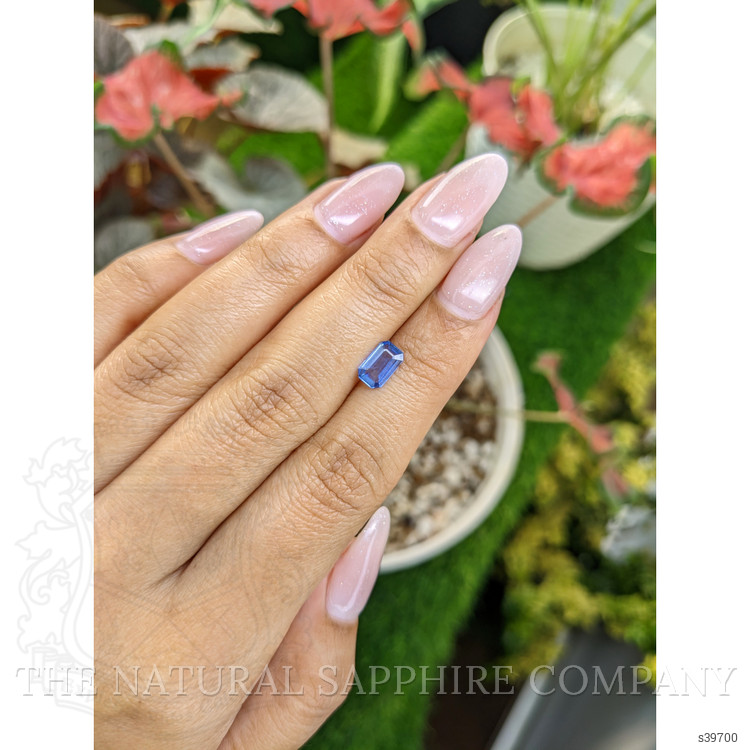 0.84 Ct. Blue Sapphire from Ceylon (Sri Lanka)