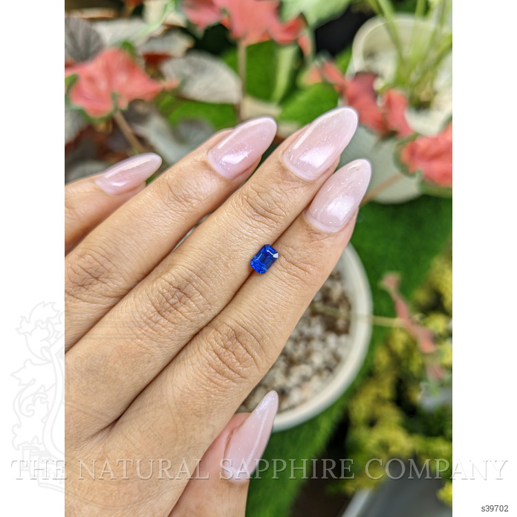 0.72 Ct. Blue Sapphire from Ceylon (Sri Lanka)