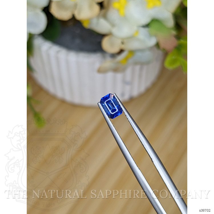 0.72 Ct. Blue Sapphire from Ceylon (Sri Lanka)