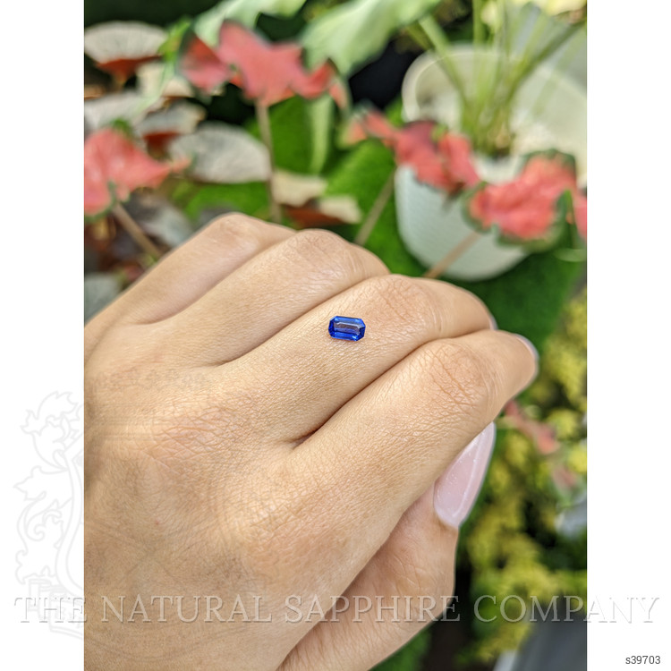 0.56 Ct. Blue Sapphire from Ceylon (Sri Lanka)