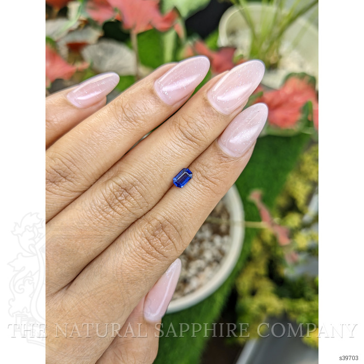 0.56 Ct. Blue Sapphire from Ceylon (Sri Lanka)