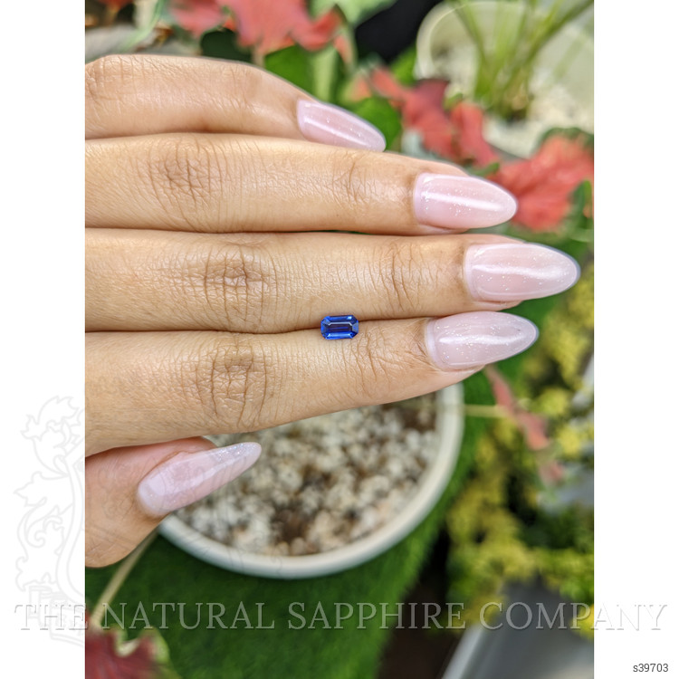 0.56 Ct. Blue Sapphire from Ceylon (Sri Lanka)