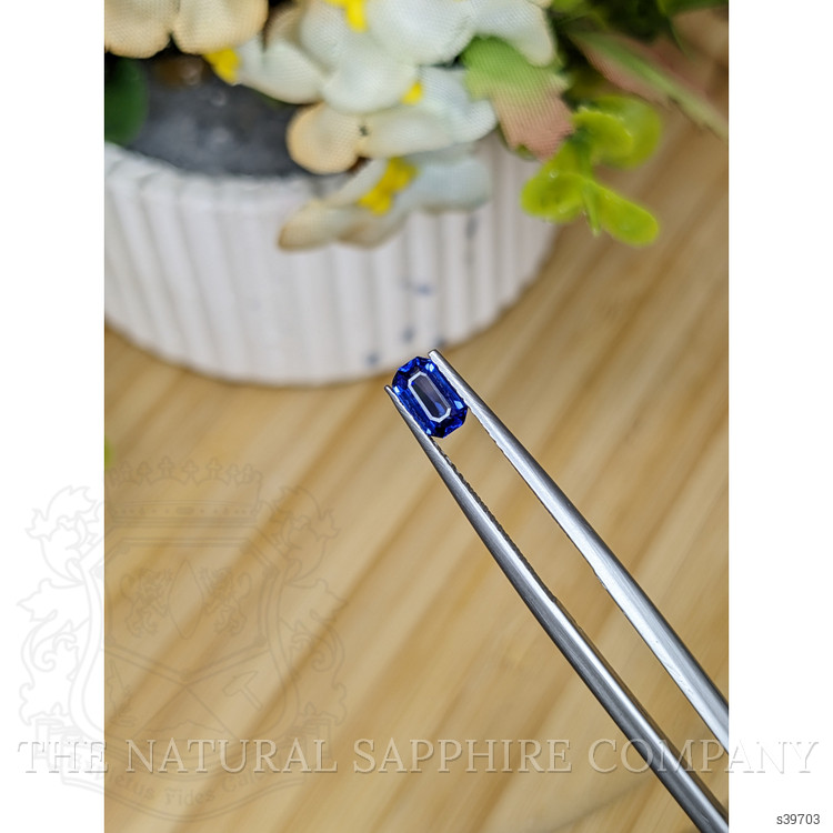 0.56 Ct. Blue Sapphire from Ceylon (Sri Lanka)