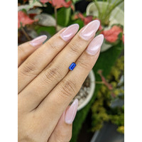 0.61 Ct. Blue Sapphire from Ceylon (Sri Lanka) Life Style